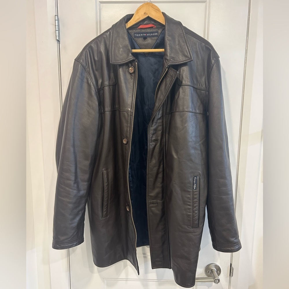 Tommy Hilfiger Brown Leather Jacket